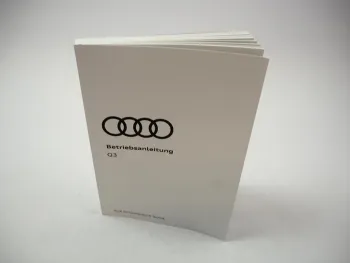 Audi Q3 F3 TFSI TDI Betriebsanleitung Handbuch 11/2024 Deutsch Bordbuch