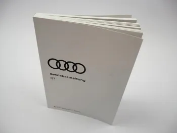 Audi Q7 4M SQ7 TDI TFSI quattro Betriebsanleitung Bedienung 11/2022 Bordbuch deutsch