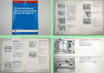 Audi V8 ab 1989 Instandhaltung genau genommen 1991 Service Inspektion PT