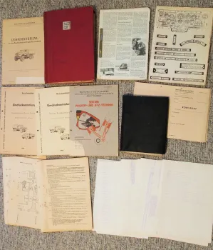 Ausbildungsunterlagen Lehrmaterial KFZ Technik NVA DDR 1950 - 80er Jahre