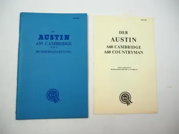 Austin A55 A60 Cambridge Mark II Countryman Betriebsanleitung Bedienung