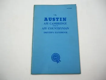 Austin A55 Cambridge Countryman Drivers Handbook Betriebsanleitung in Englisch