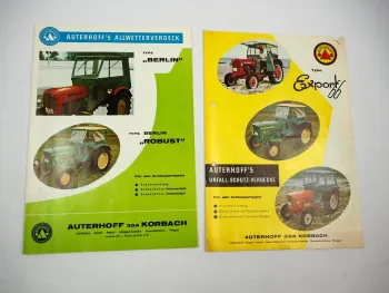 Auterhoff Korbach Verdeck für Schlepper IHC Güldner MF John Deere 2x Prospekt