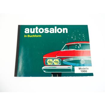 Autosalon in Buchform Modelle 1966 Buchkatalog Autotypen