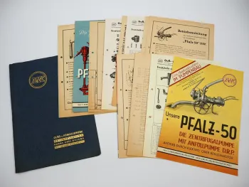 AWK Armaturenwerk Kaiserslautern Pumpen 5x Prospekt Betriebsanleitung ETL 1950er