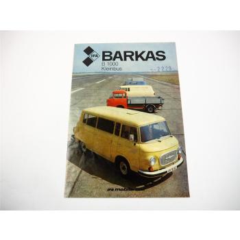 Barkas B1000 Kleinbus Prospekt 1986