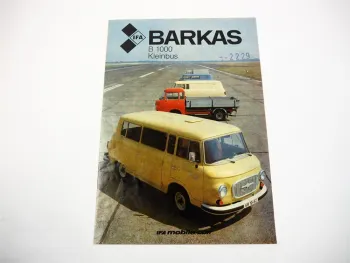 Barkas B1000 Kleinbus Prospekt 1986