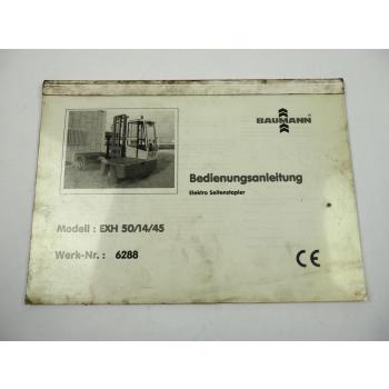 Baumann EXH50 Elektro Seitenstapler Bedienungsanleitung 2004