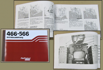 Bedienung Fiat 466 566 466DT 566DT Traktor Betriebsanleitung 1982