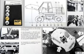 Bedienungsanleitung Massey Ferguson MF W250C Hanomag M5 Bagger Betriebsanleitung