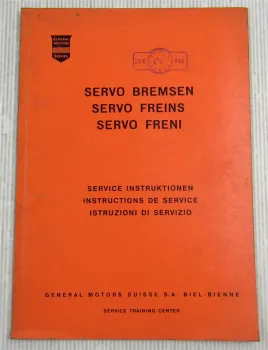 Bendix Moraine Servobremse ab 1962 in US Cars GM Werkstatthandbuch