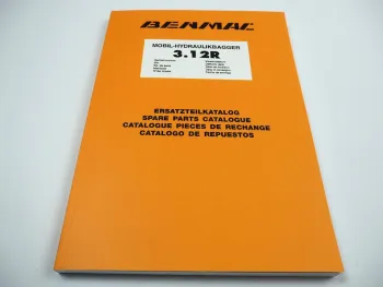 Benmac 3.12 R Hydraulikbagger Ersatzteilkatalog Spare Parts Catalogue Ersatzteilliste