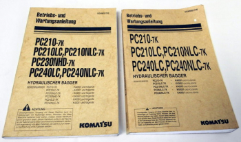 Betriebsanleitung Komatsu PC210/LC/NLC-7K PC230NHD-7K Wartungshandbuch 2002