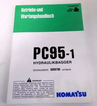 Betriebsanleitung Komatsu PC95-1 Hydraulikbagger Wartungshandbuch ca 2000