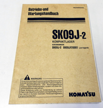 Betriebsanleitung Komatsu SK09J-2 Kompaktlader Wartungshandbuch 1999