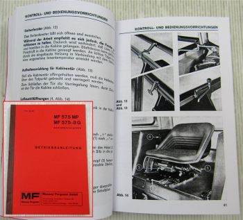 Betriebsanleitung Massey Ferguson MF 575MP 575-8G Schlepper Bedienung 1976