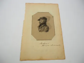 Bleistiftzeichnung Forstmeister von Rockhausen? in Fürstenwalde ca. 1830