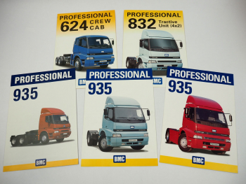 BMC 624 832 935 Professional Truck LKW 5x Prospekt Brochure 2004/08