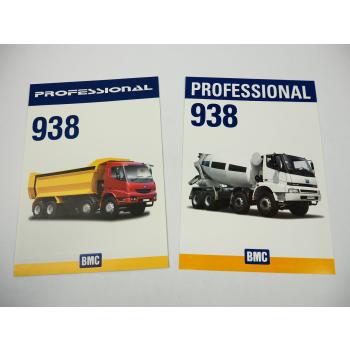 BMC 938 Professional Truck LKW 2x Prospekt Brochure 2006/08
