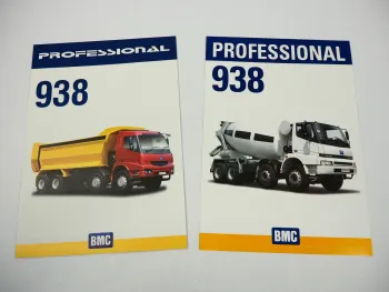 BMC 938 Professional Truck LKW 2x Prospekt Brochure 2006/08