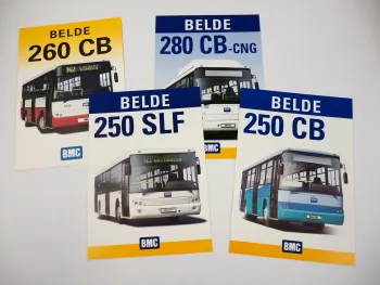 BMC Belde 250CB 250SLF 260CB 280CBCNG Bus 4x Prospekt Brochure 2004/06