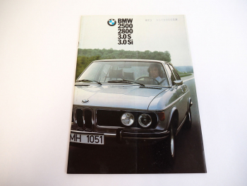 BMW 2500 2800 3.0 S Si E3 PKW Technische Daten Prospekt 1974