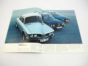BMW 2500 2800 E3 3.0 S Si Vorstellung technische Daten 1972 Prospekt