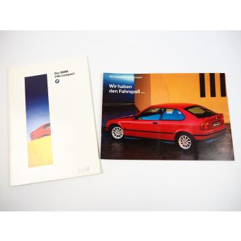 BMW 3er 316i E36 PKW Technische Daten Ausstattung 2x Prospekt 1994