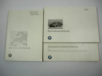 BMW 3er E36 Coupe Cabrio touring 316i - 325 tds Betriebsanleitung Bedienungsanleitung Bordbuch 1995