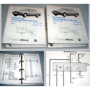 BMW 525i 530i 540i M5 E34 MJ 1993 Elektrik Schaltpläne Werkstatthandbuch