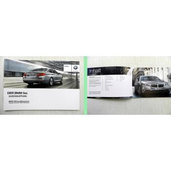 BMW 5er F10 Bedienung Kurzanleitung 6.2013