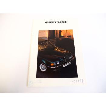 BMW 7er Reihe 730i 735i 735iL E32 Technische Daten Prospekt 1991