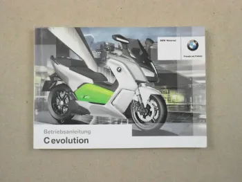 BMW C Evolution E-Scooter Betriebsanleitung Bedienungsanleitung 2014