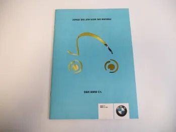 BMW C1 Motorroller Technische Daten Ausstattung Prospekt 2001