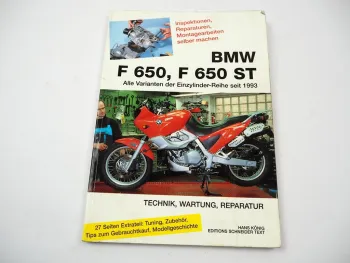 BMW F650 F650ST ab 1993 Reparaturanleitung Montage Inspektion Wartung Tuning