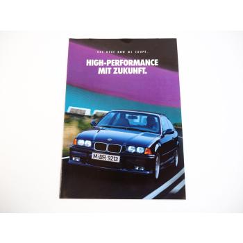 BMW M3 Coupe E36 Technische Daten Prospekt 1992