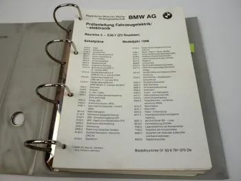 BMW Z3 Roadster E36/7 Modelljahr 1998 Werkstatthandbuch Schaltpläne Elektrik