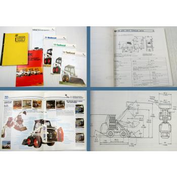 Bobcat basics Lader Produktschule Handbuch + 5 Prospekte 500 600 700er Serie