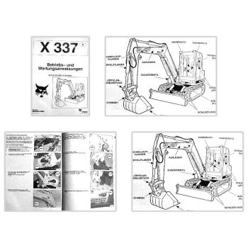 Bobcat X337 Bagger Betriebsanleitung & Wartung