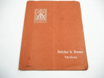 Böttcher & Renner Nürnberg Katalog graphische Bedarfsartikel Zirkel Druckerei 1930er