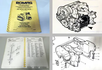 Bomag BW100AC BW120AC Kombi Walze Ersatzteilliste 1991
