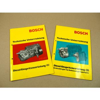 Bosch Diesel Einspritzausrüstung PE PF Drehzahlregler Technische Unterrichtung