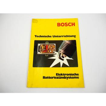 Bosch Elektronische Batteriezündsysteme Schulung Technische Unterrichtung 1976