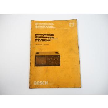 Bosch Kompakt Motortester MOT 002.01 Bedienungsanleitung Operating Instructions