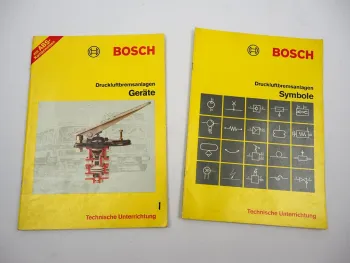 Bosch Technische Unterrichtung Druckluftbremsanlagen Geräte Symbole 1982/83