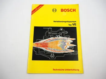 Bosch Technische Unterrichtung Verteilereinspritzpumpe Typ VE 1988
