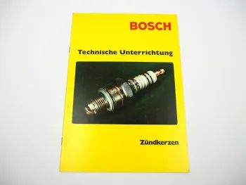 Bosch Technische Unterrichtung Zündkerzen Einbau Wartung Fehlersuche in KFZ 1970