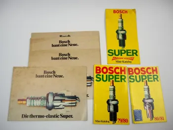 Bosch Zündkerzen Prospekt 1976 Verkaufsprogramm Katalog 1979/ 81