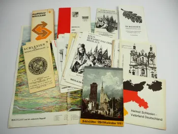 Breslau Schlesien Wroclaw Polen Bildkalender Reiseführer Prospekte 1970/80er J.