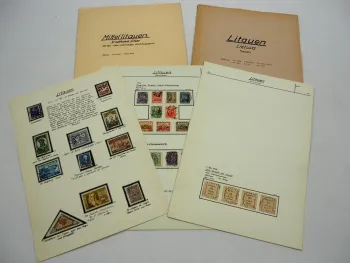 Briefmarken mit Falz Litauen Srodkowa Litwa Lietuva 1920/30er Jahre